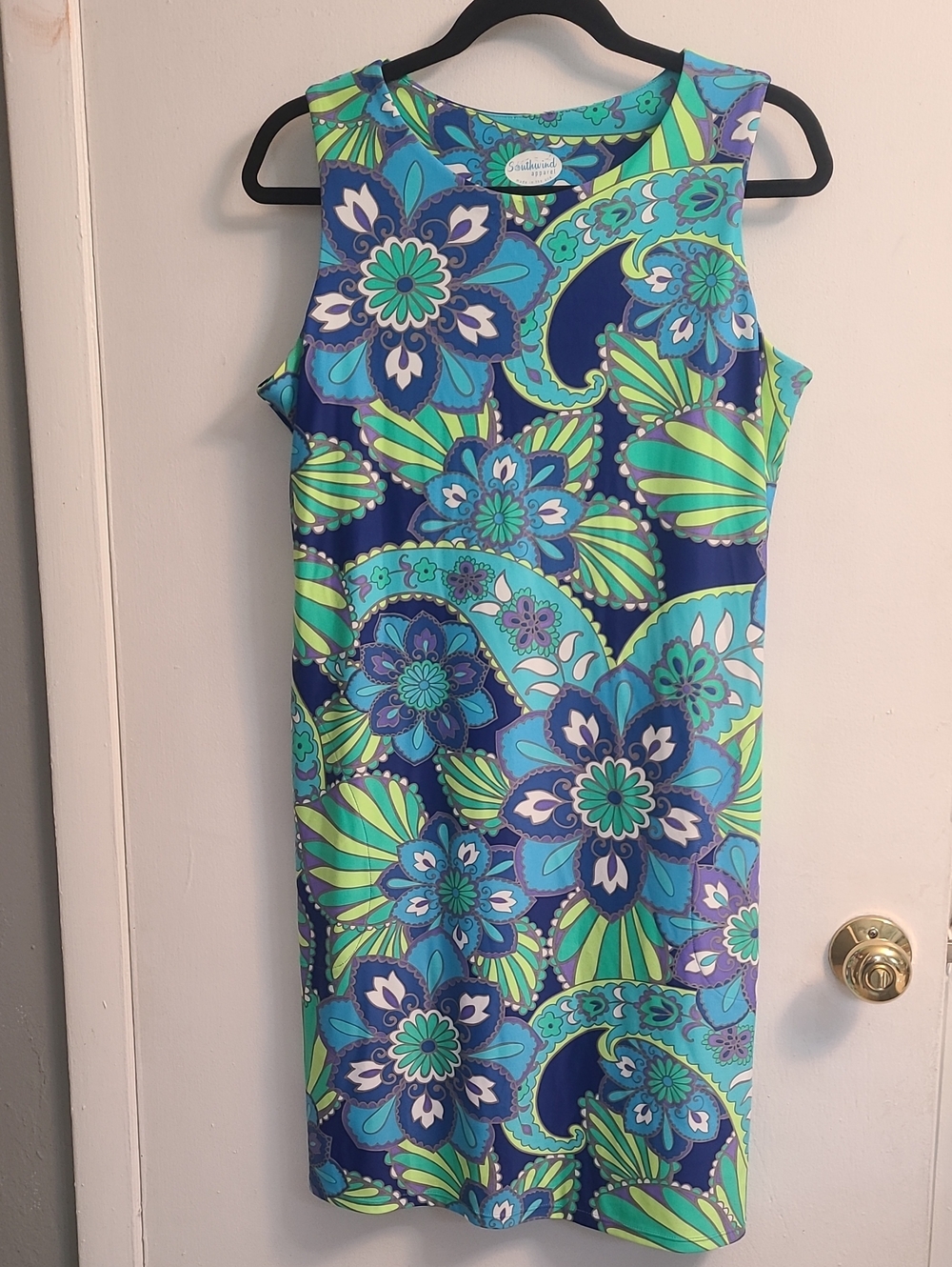 Southwind apparel Women's Belmont Shift Stylish Athletic Colorful Dress Sz L